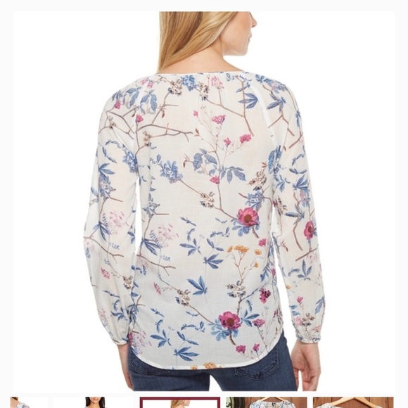 JOE’S JEANS | KACY FLORAL RUFFLE TOP | SMALL - Picture 2 of 8